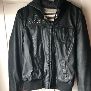 GLAMOUR KILLS; PRE-OWNED Faux Leather Jacket